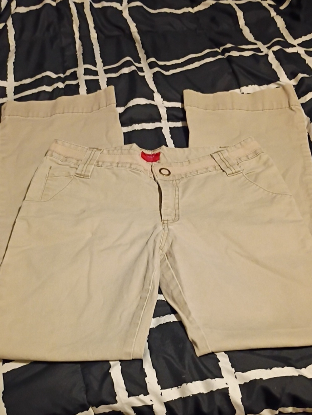 Mossimo Supply Co. Beige Straight-Leg Jeans
